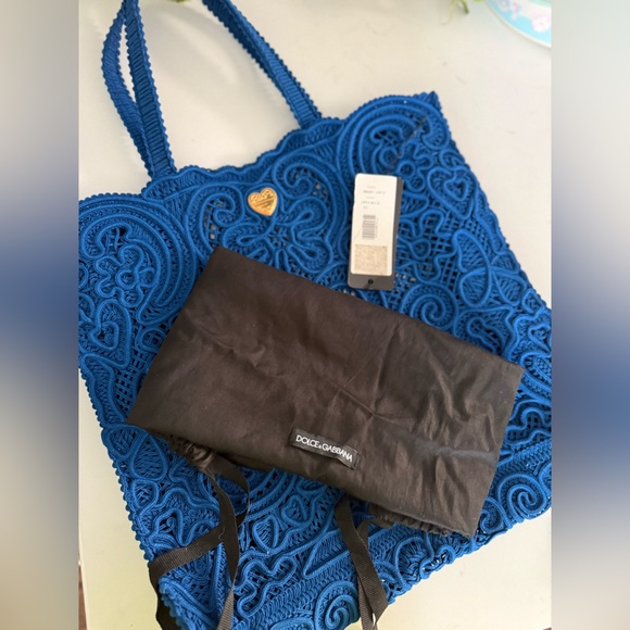 DOLCE & GABANNA Large Cordonetto Lace Beatrice Shopper NWOT ~ Tags and dustbag - Picture 10 of 12